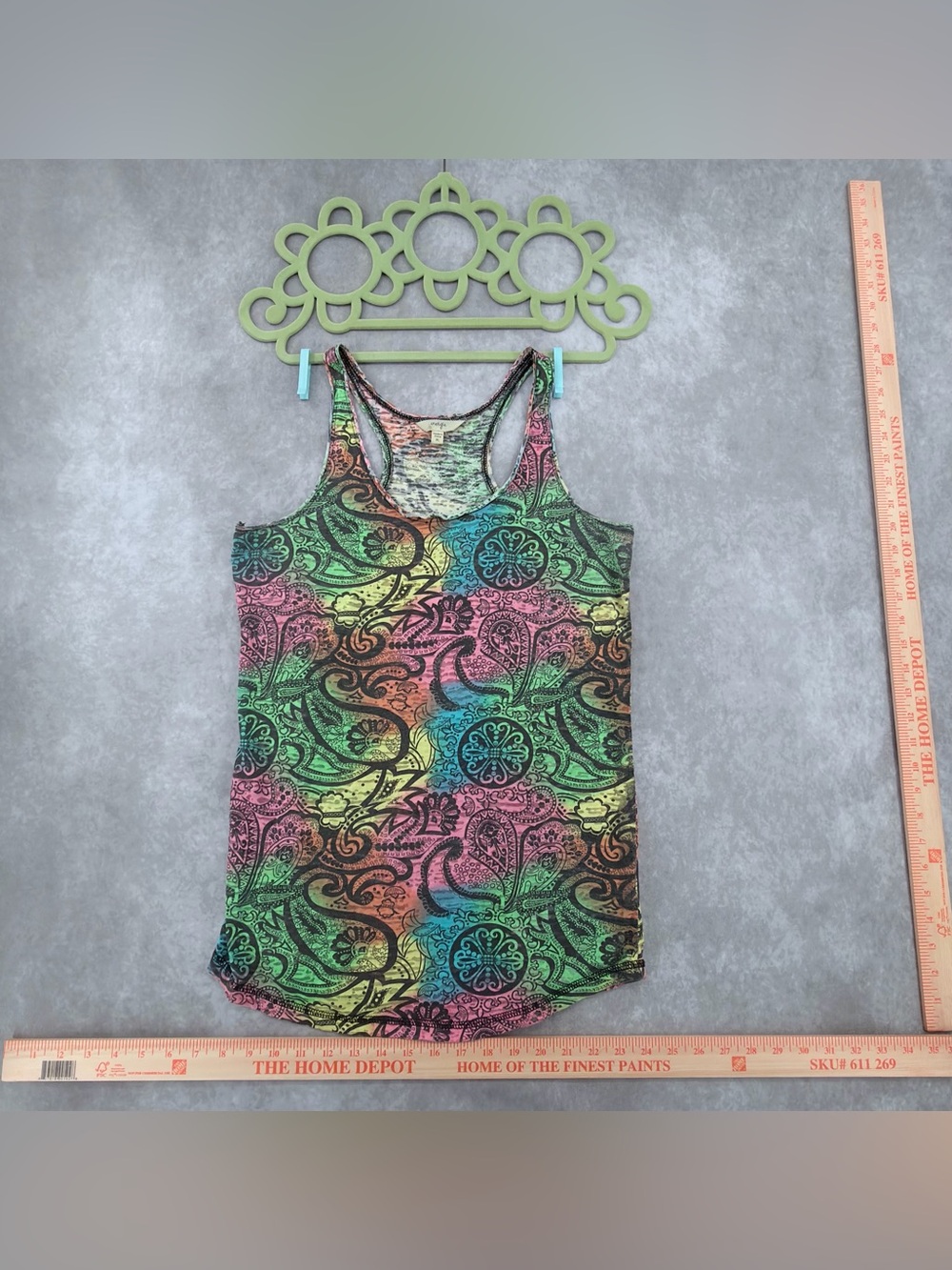 Energie Multicolor Paisley Racerback Tank Top